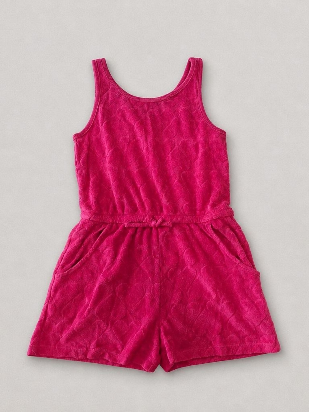 Old NavyGirls' Pink Terry Romper - Sleeveless Kids Bottoms